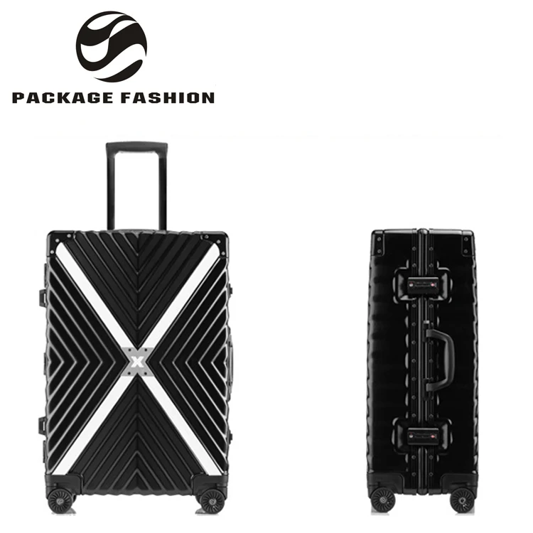 

Custom processing  inch travel aluminum abs pc film trolley case luggage suitcase suitcases, Black, white, silver, rose gold