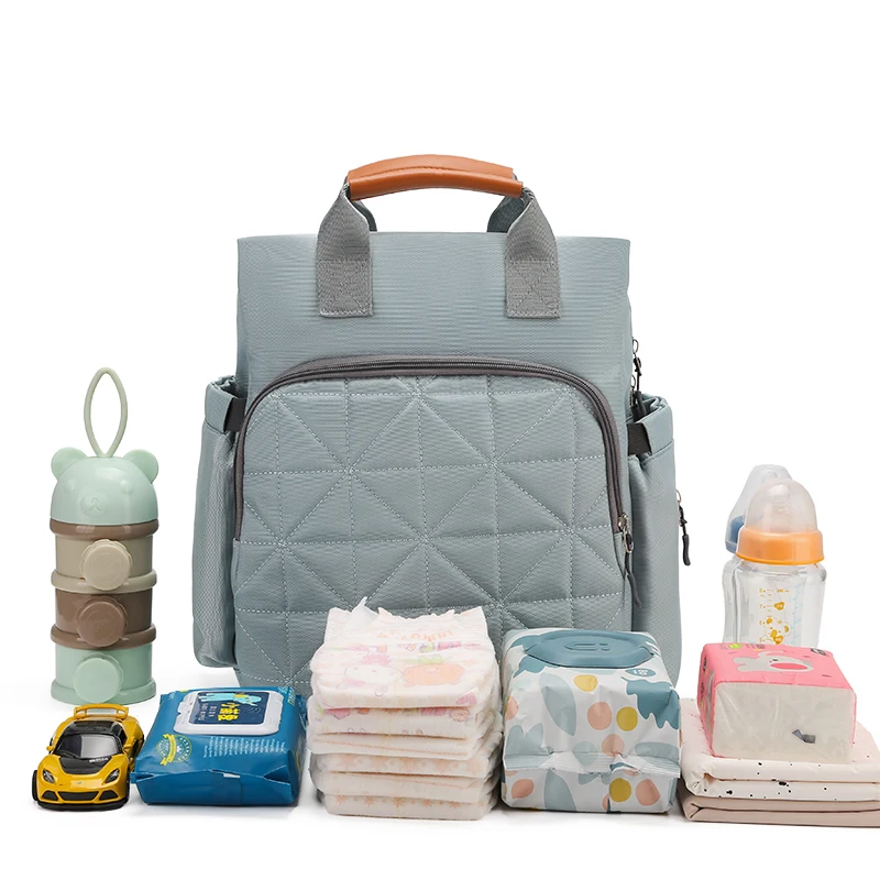 

Multifunctional Custom Travel Mom Baby Diaper Bag Large Capacity Mummy Backpack Bags