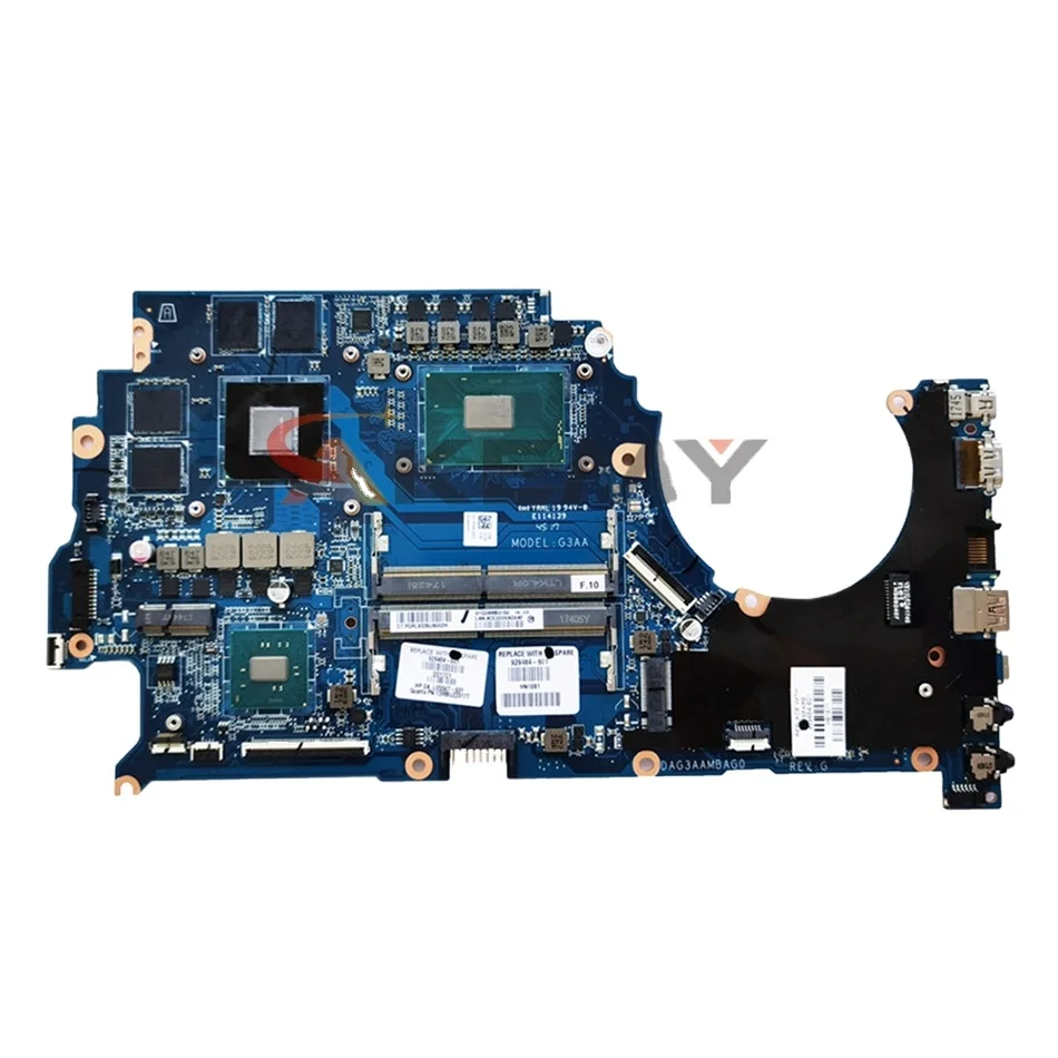 

mainboard TPN-Q194 15-CE 15T-CE Laptop motherboard 929481-001 929481-601 929481-501 i7-7700HQ CPU GTX1050Ti main board For HP