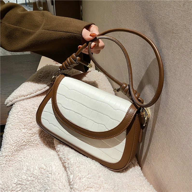 

XP1255 Crocodile pattern small bag ladies shoulder mini PU messenger bag