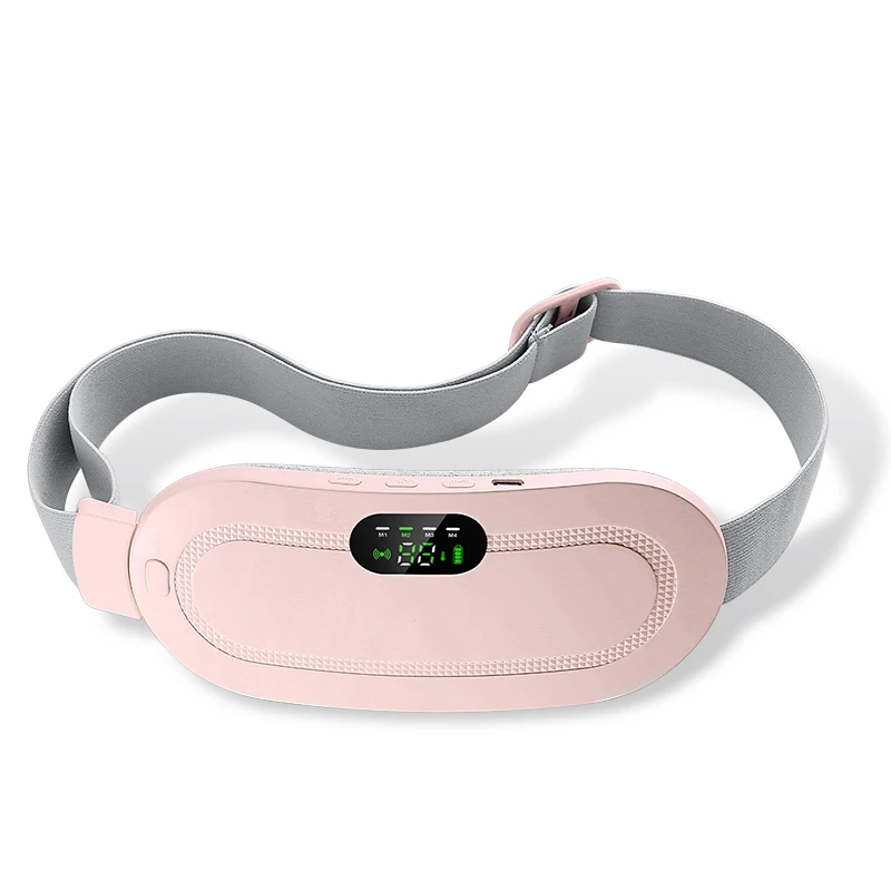 

USB Wireless Waist And Abdomen Massager With Hot Massage Pad For Natural Cycle Pain Relief Smart Warming Belt