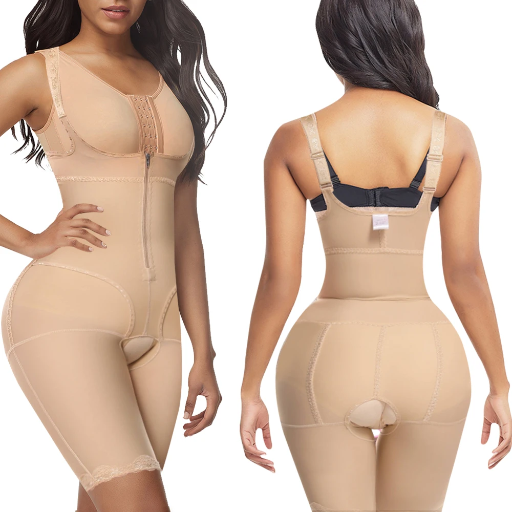 

Women Slimming Full Body Seamless Shapewear Postpartum Abdomen Tummy Control Butt Lifter Hip Faja