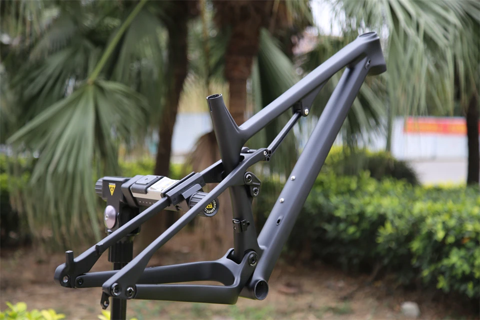 5er碳全避震自行车frame148x12mm盘式制动器山地自行车车架后转子尺寸