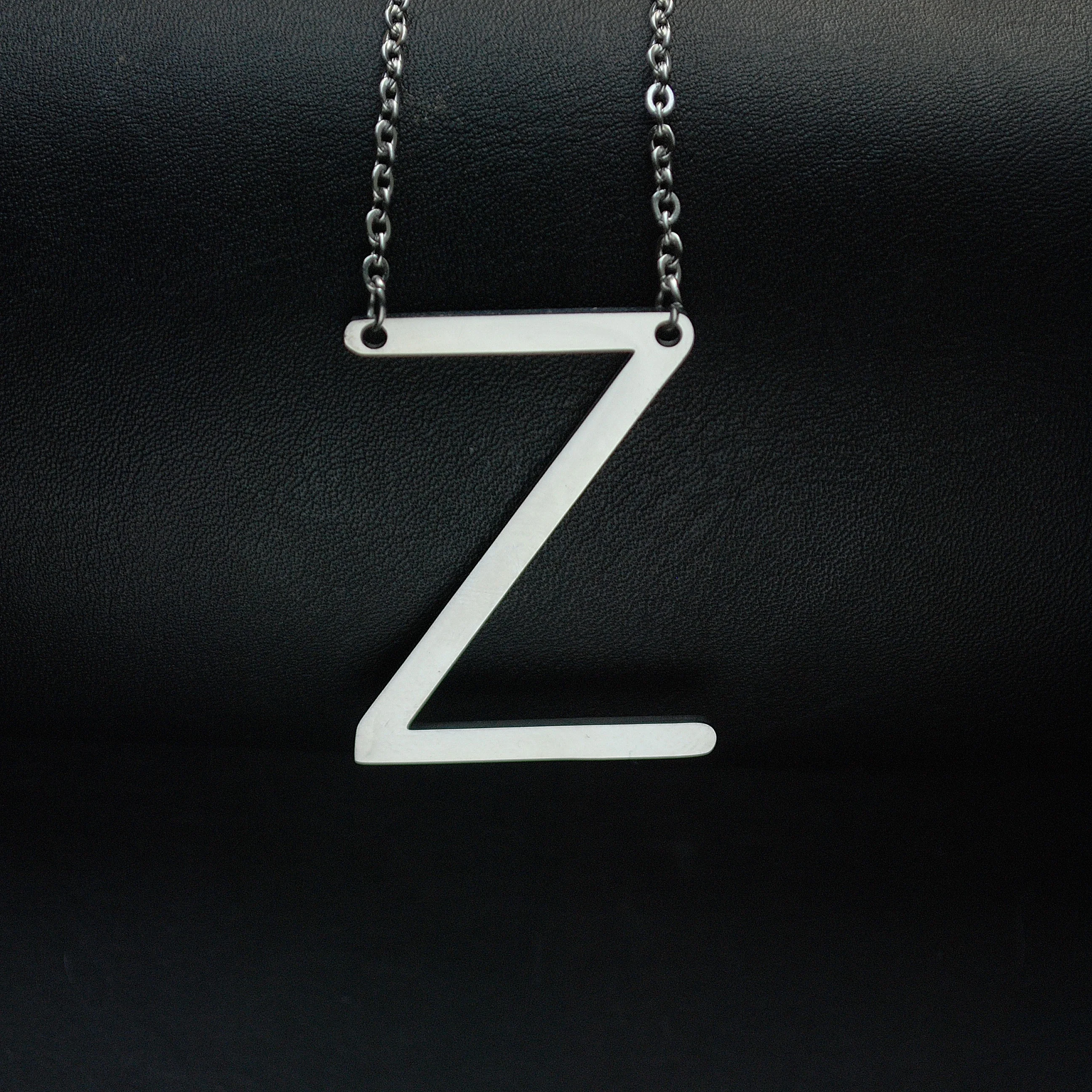 

Popular Gift Stainless Steel Women Necklace Fashion Chain Necklace Initials Gold Plated Name Necklace, Gold/ silver