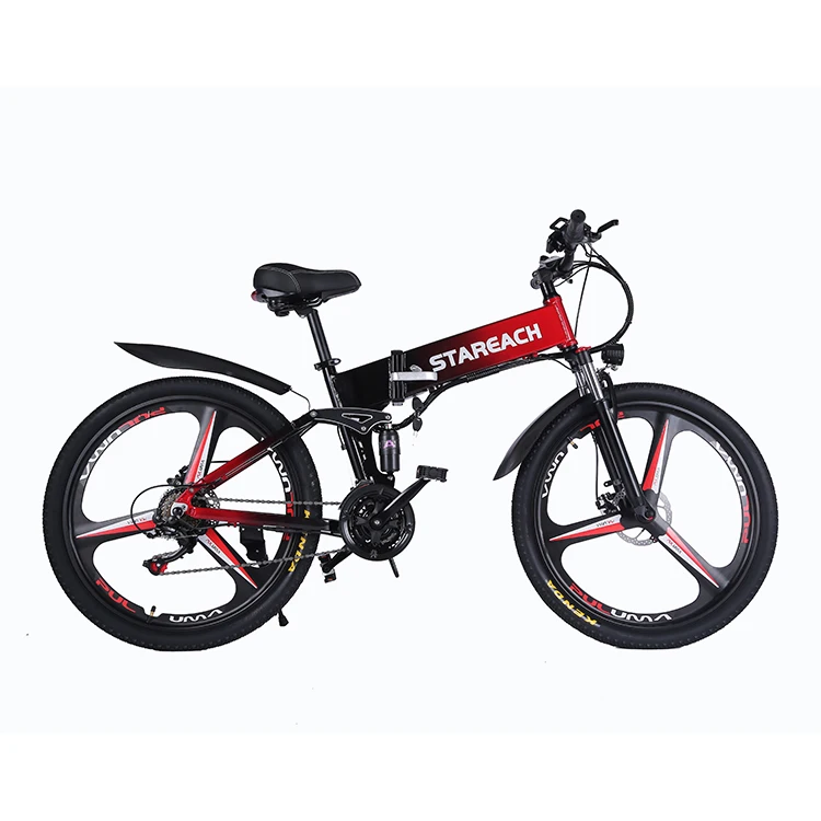 

suspension foldable Ebike Eu E Cycle Mountain Bike Aluminum Ebike Lithium Battery LCD Rear Hub Motor Disc Brake