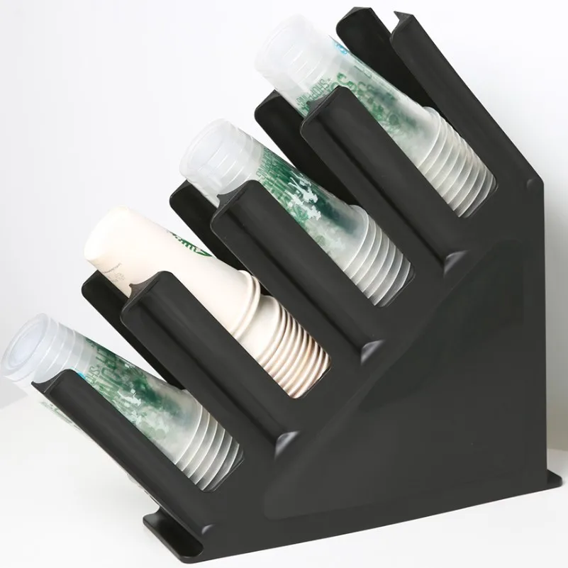 

PP material coffee cups holder takeaway coffee cup holder for desk coffee, Black