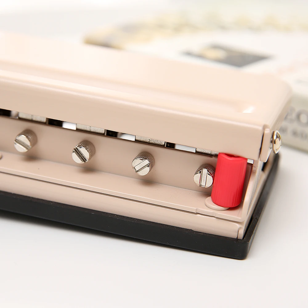 Basics 12hole Punch Staples Arc Desktop Paper Punch 9sheet Capacity