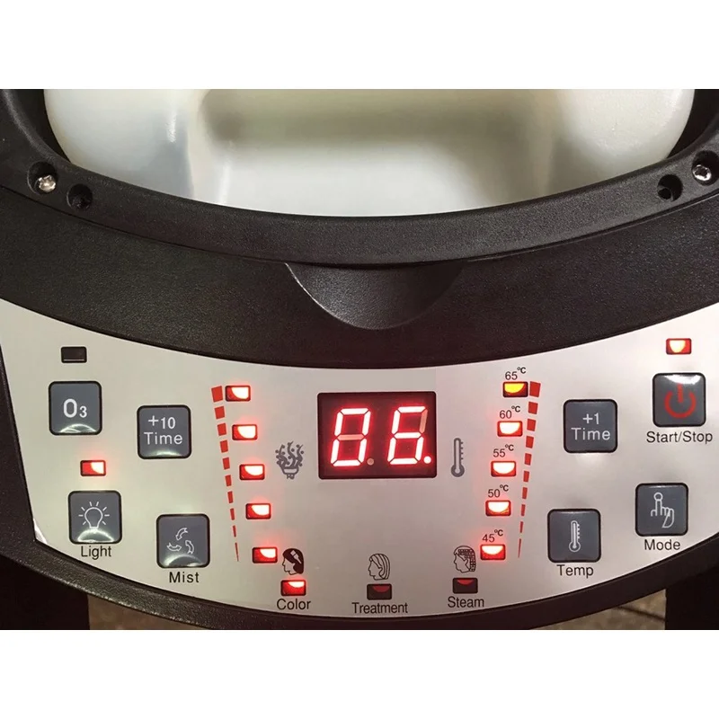 
Upgraded Professional Ultrasonic Micro Mist Hair Steamer Ozone with LED Light Nano Mist 