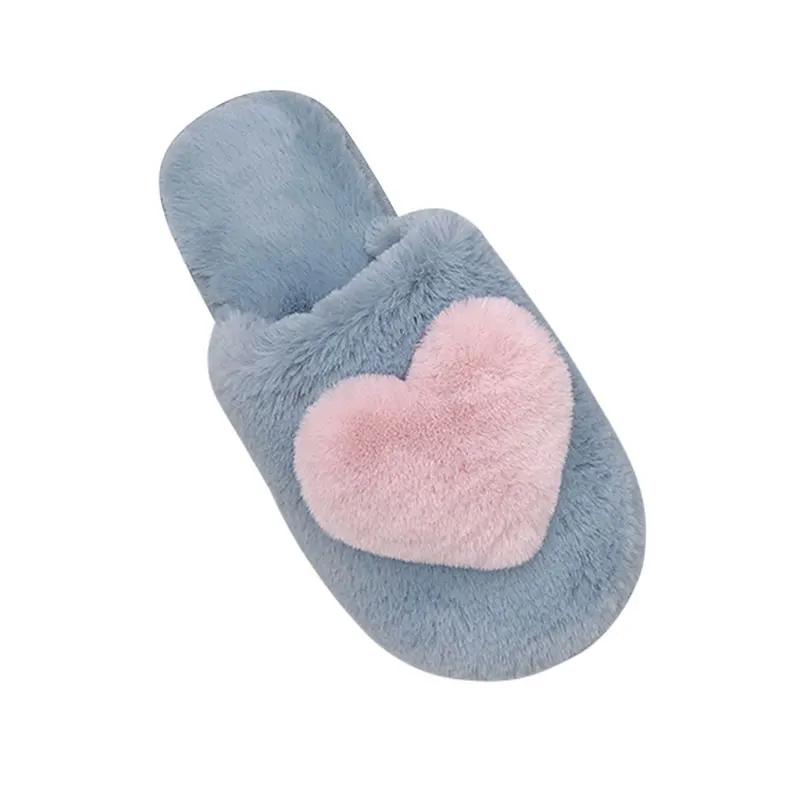 

Wholesale Women Home Slippers Winter Warm Faux Fur Slippers