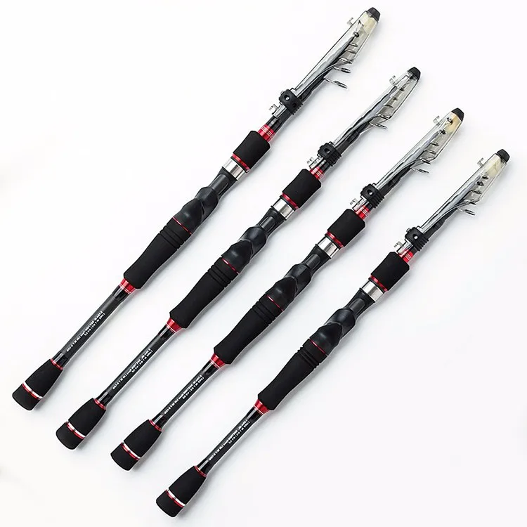 

wholesale 1.95m 2.1m 2.4m 2.7m M power fast action telescopic spinning saltwater fishing rod