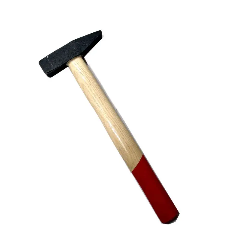 

Drop-forged hammer 100g 200g 300g with wooden handle 300mm German type machinist hammer