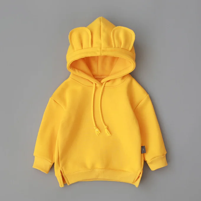 
KS1282 Multi color blank toddler cute bear ears hoodie baby 