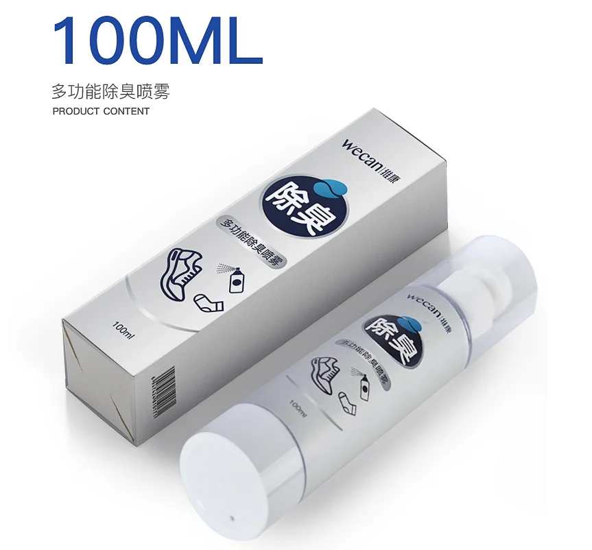 

Japanese formula Shoe Deodorizer Spray, Natural Deodorant Odor Eliminator for Feet Shoes Gym Bags Fights Odor Stink 100 ML