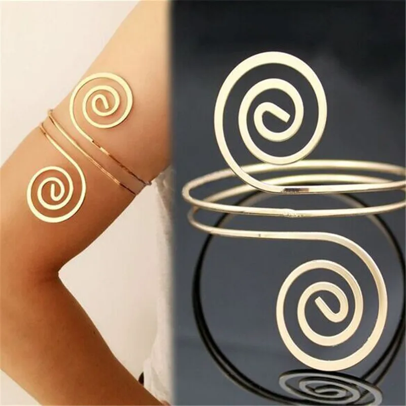 

HOVANCI alexbracelet 5 anibracelet 18k gold plated arm bracelet music notes upper arm vortex bracelets buff bangle