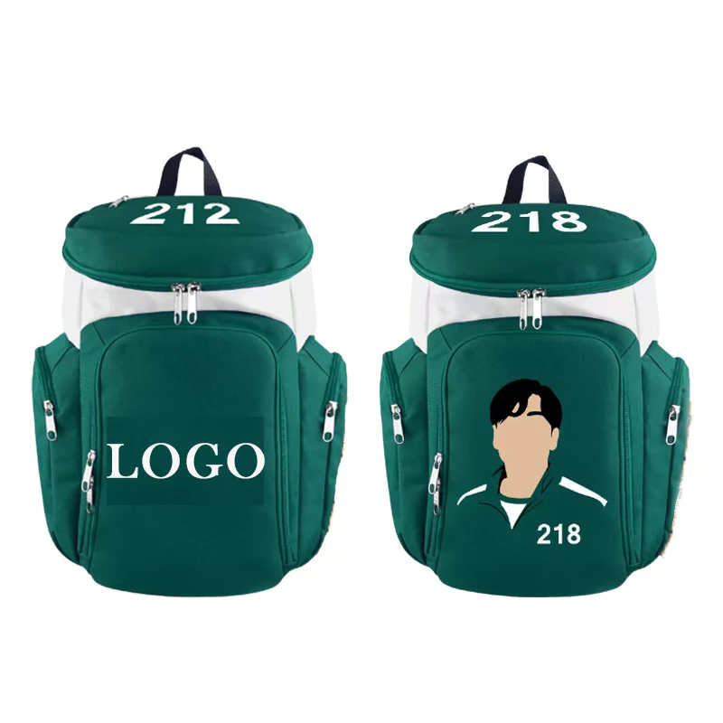 

Sublimation Printing Scocer Transparent Sac De The Squidgame Custom Rucksack Men Sport Football Basketball Backpack, Customized color