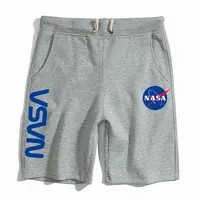 

custom jogger logo fleece nasa sweatshorts men shorts sweatpant knit shorts men