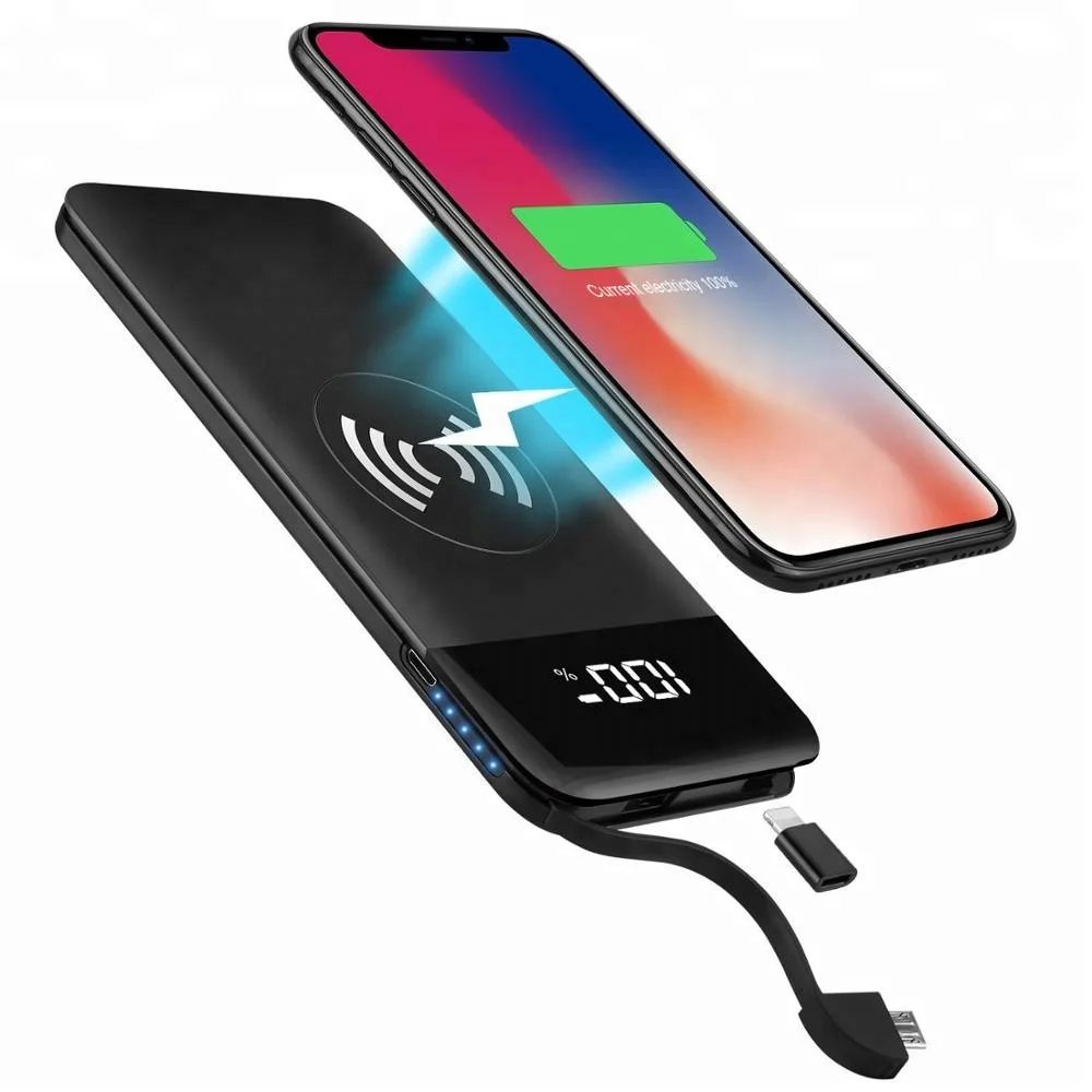 

Free shipping items 10W light portable wireless power bank with best price