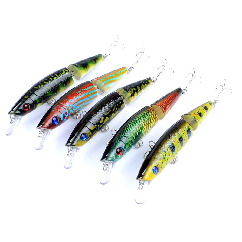 

Good hot sale 21.7g 14cm Multi Jointed Lures Fishing Minnow, 5 color