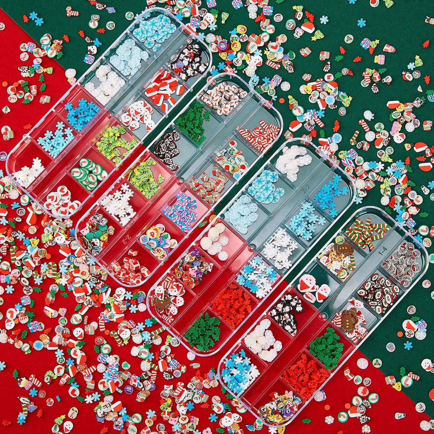 

Christmas Polymer Clay Nail Art DIY Decoration