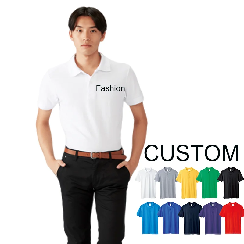 95800 High Quality Custom New Style Slim Polo T-shirt Men custom 100 cotton blank t shirt printing logo