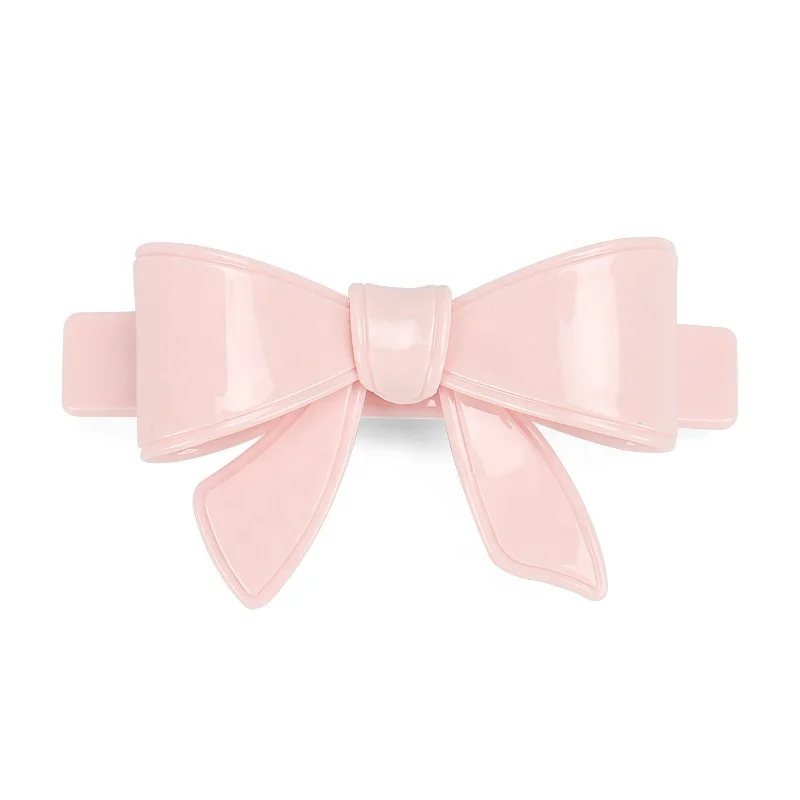 

Big Candy Color Bow Hair Barrette Cellulose Acetate Butterfly Hair Accessories Fashion Bow Hair Clip for Girls