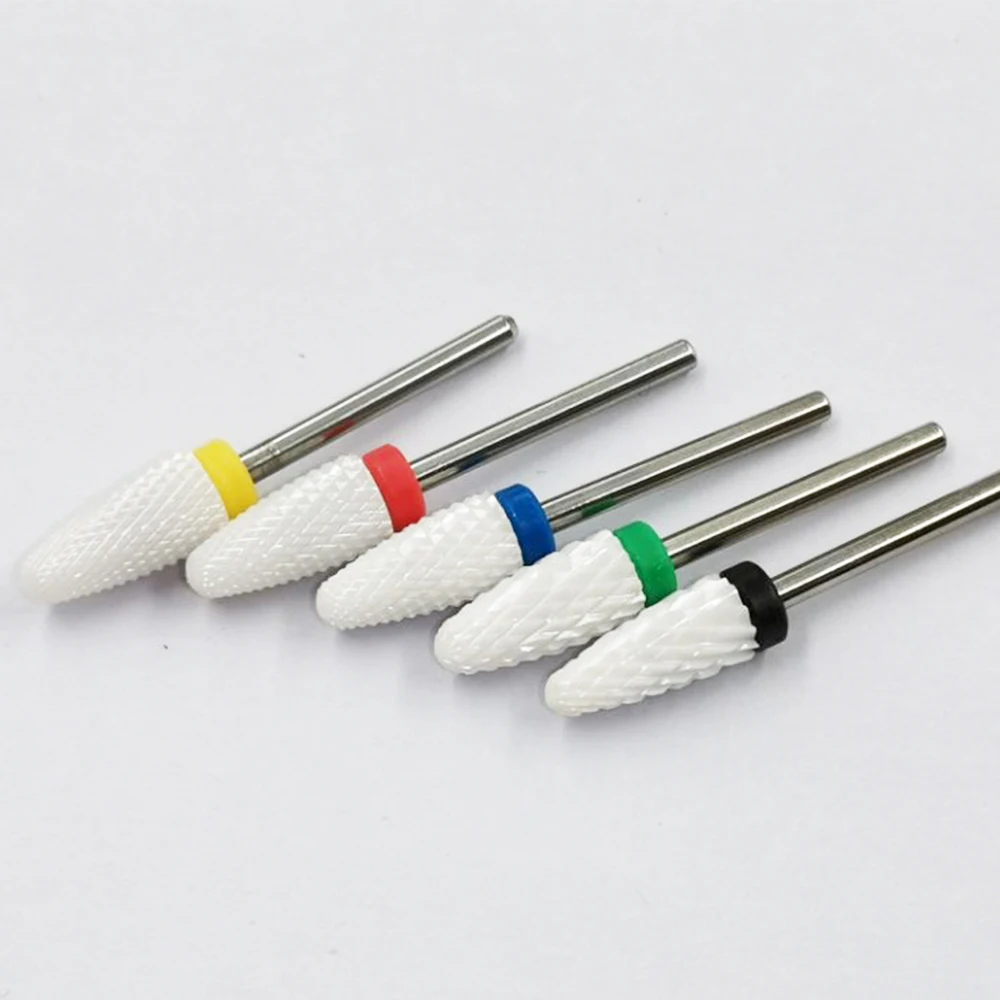 

Amazon Hot Sell Professional Manicure Milling Cutter Bits Electric Ceramic Bit E File Nail Drill, White/black/pink/blue