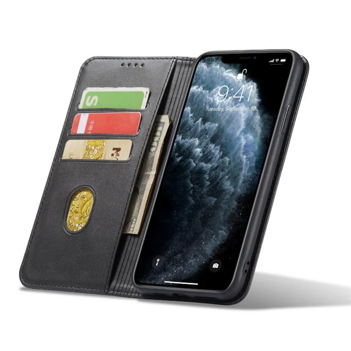 

New Arrival Multifunction Card Slots Wallet Mobile Back Cover Phone Case Pu Leather Case For iPhone 12