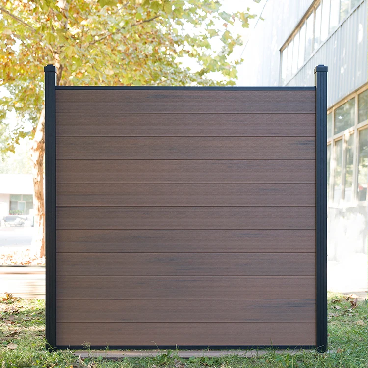 

New piante artificiali co-extrusion WPC fence for garden/outdoor fence/water proof fence