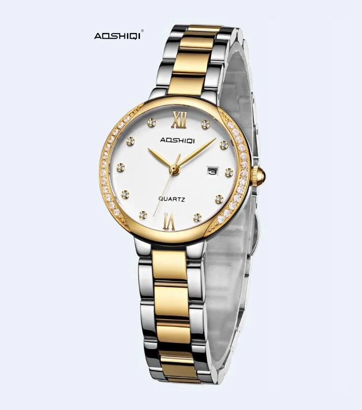

Wholesale cheap factory direct sale stainless steel strap gold men's quartz watch
