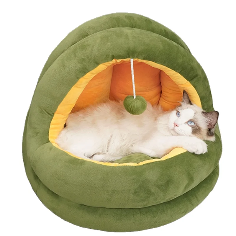 

Pet House Cat Dog Bed Ready to Ship Factory Direct Wholesale Dropshipping Ultra Soft Washable Comfortable Round Luxury, Picture