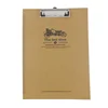 Custom logo printed A4 clipboard file folder with stainless steel clip for company
