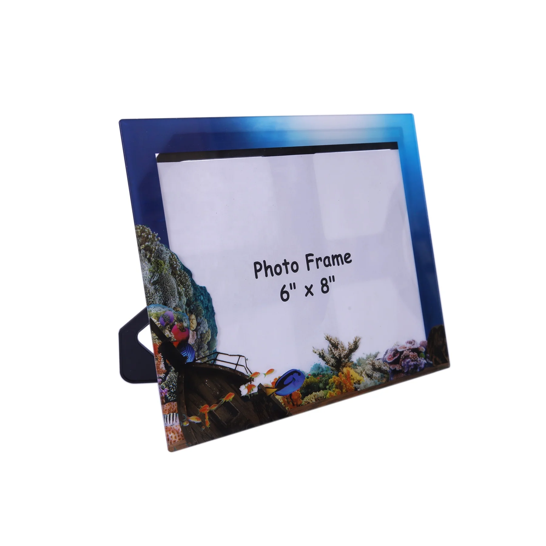 

4X6 5X7 6X8 Acrylic Customized Printing Photo Frame Acrylic Table Frame, Clear acrylic, colorful glitters