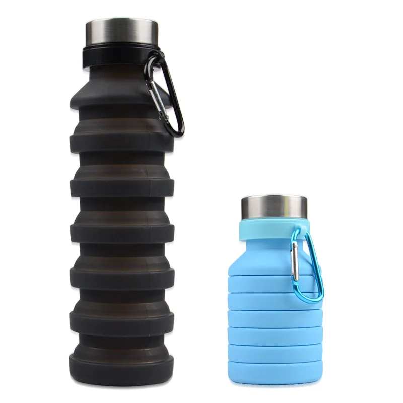 

Wholesale foldable water silicone folding bottle