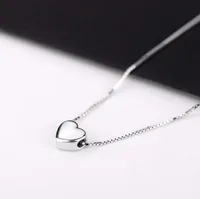 

New Arrivals 925 Sterling Silver Love Heart Necklaces for Women Wedding Jewelry Long Necklaces Statement Jewelry