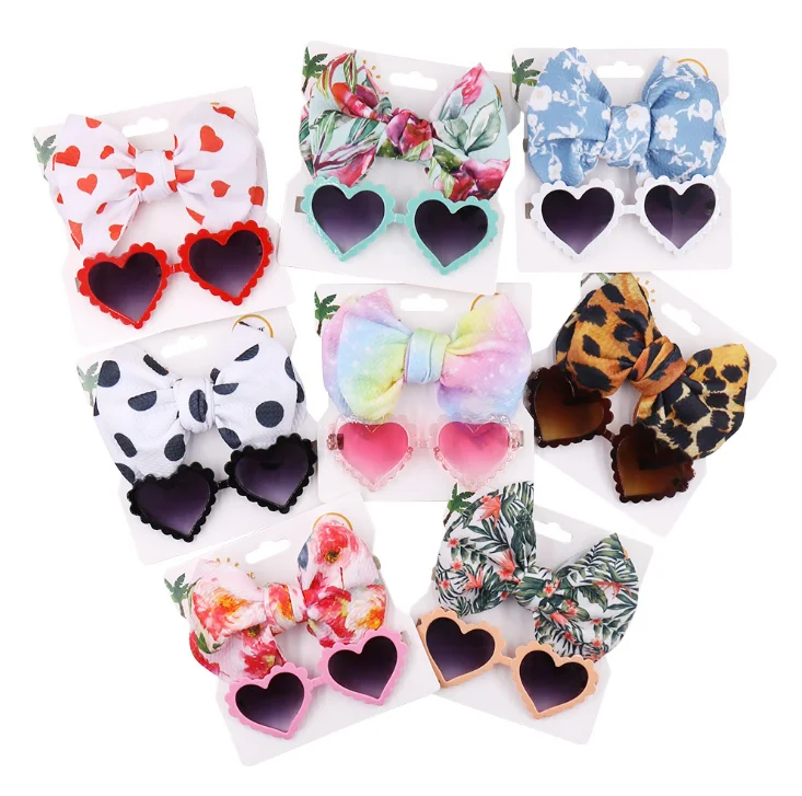 

Ins children headband sunglasses sets toddler wholesale fashion baby custom kids sunglasses, Picture shows