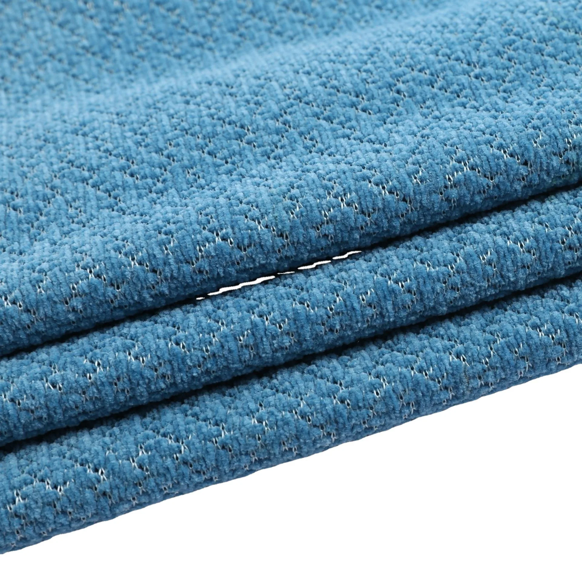 

Chenille polyester sand release homewear pajamas fabric digital geometric printing chenille fabric