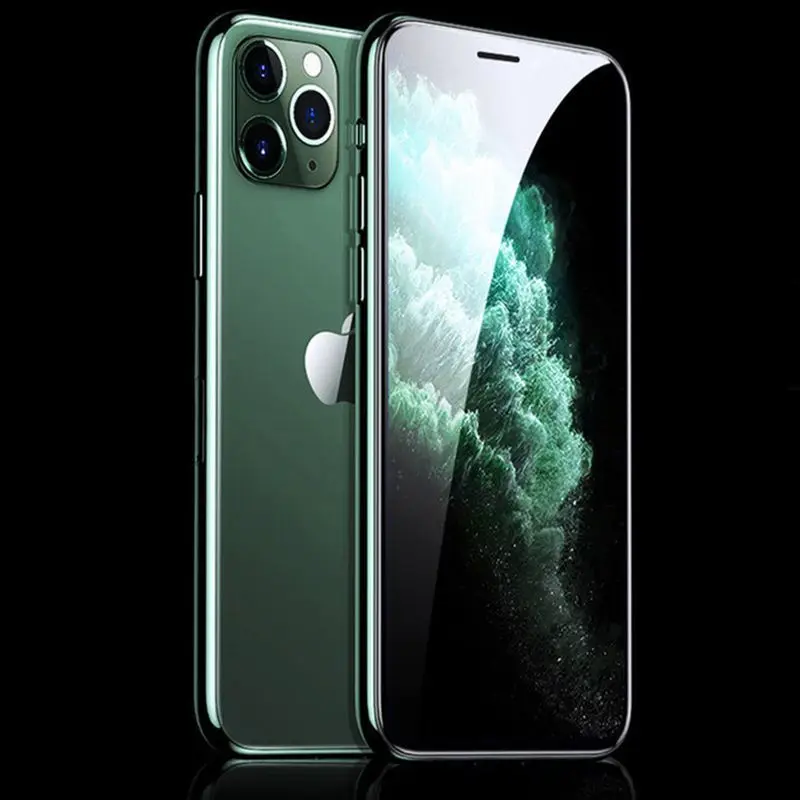 

Green Light Eyes Protection screen tempered glass For iPhone 6/7/8 plus, White or black frame