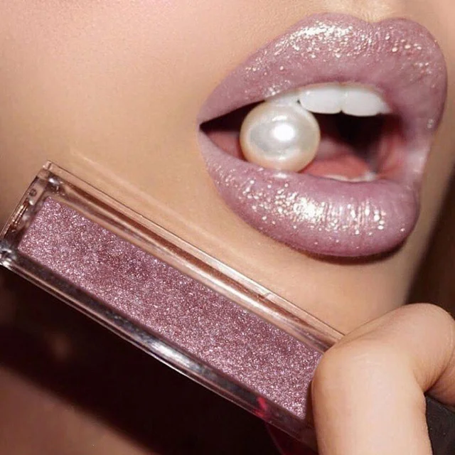 

Private Label Nude Diamond Glitter Lipgloss Lips Makeup Matte Liquid Lipstick Waterproof Cosmetics Shimmer Metallic Lip gloss