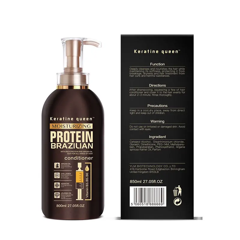 

Widely used unique design protein-free sulfate transparent long hair styling protein shampoo
