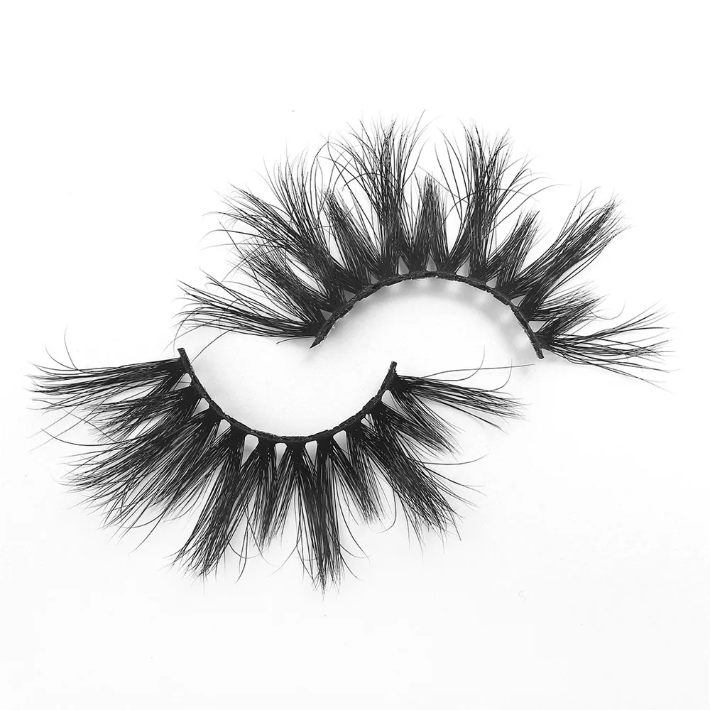 

Wholesale luxury 5d 18mm 5d 25mm natural fluffy faux mink eyelashes private label vendor mink fur false eye lashes