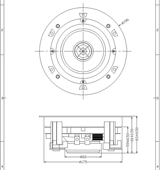 Oem/odm Supplier 25watt Decken Lautsprecher 525 Decken Lautsprecher