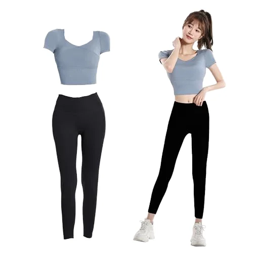 2-Piece Set High Elasticity Breathable Yoga Set