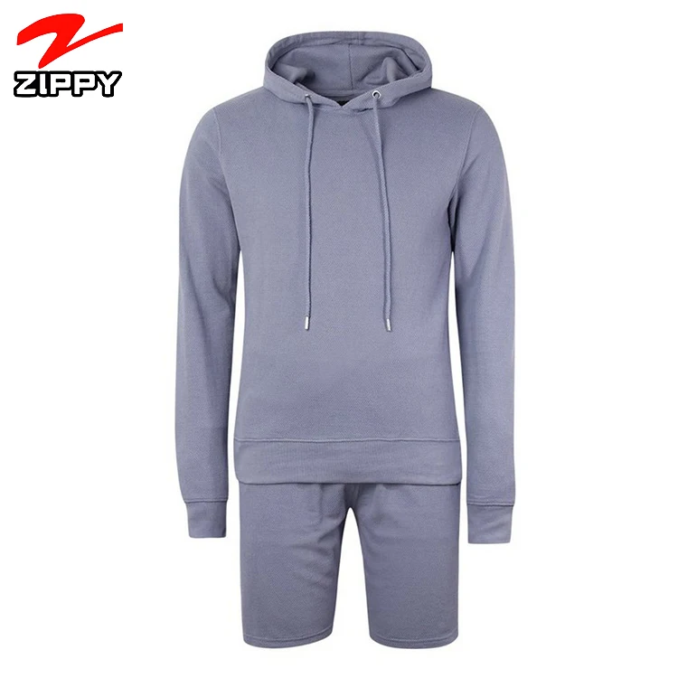 

Custom tracksuit oversized long sleeves sweatshirts suits hoodies two piece short mens shorts set, Custom color