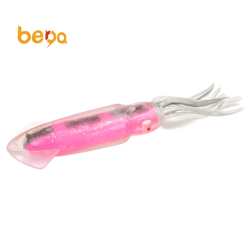 

23CM Soft Plastic Squid Lure Luminous Octopus Squid Skirt Lures Bait Freshwater Saltwater Soft Trolling Octopus Lures, Many colors ,customizable