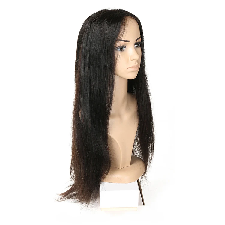 Wholesale Brazilian Virgin Hair Baby Hair150% 180% Density Full Lace Human Hair Wigs For Black Women