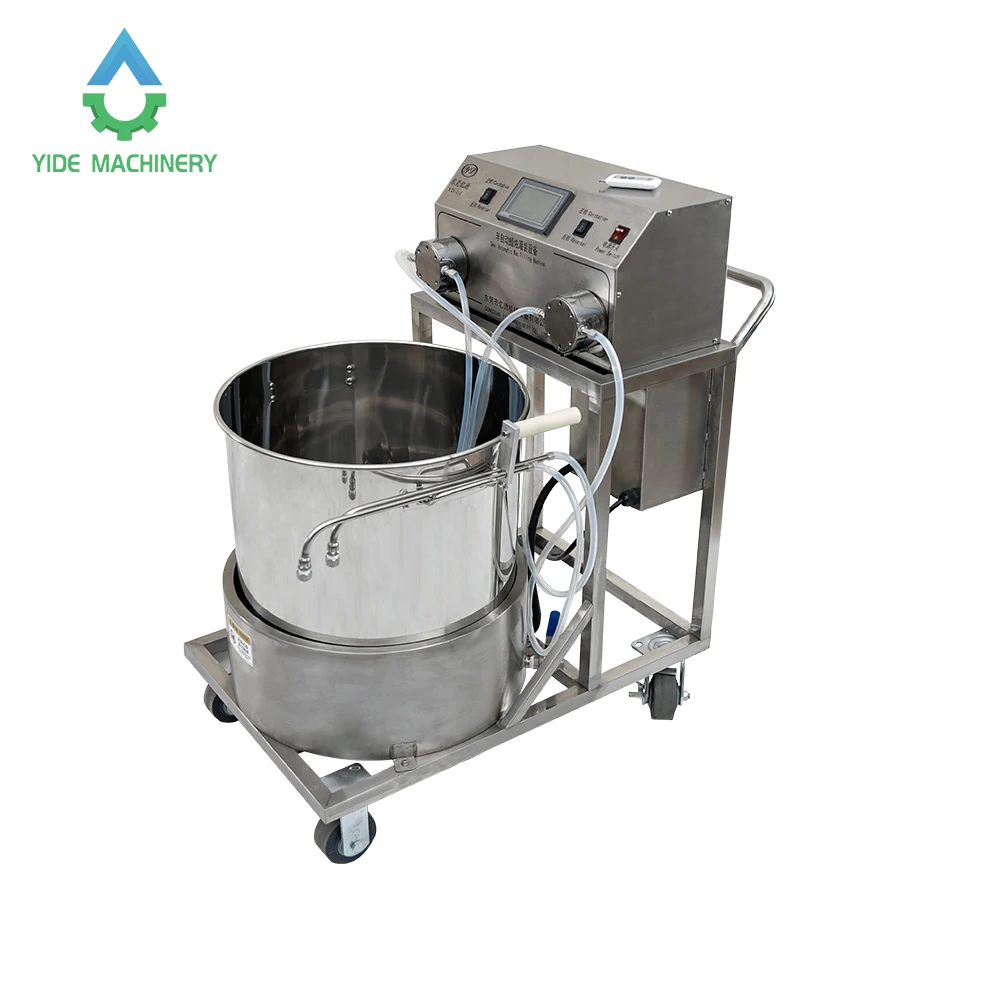 

paraffin wax making wax heating machine warmer tray liquid filling machine double nozzles and filters double nozzle