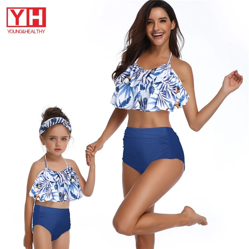 

Hot Selling Customized Matching Push Up Bikini Swimwear Family