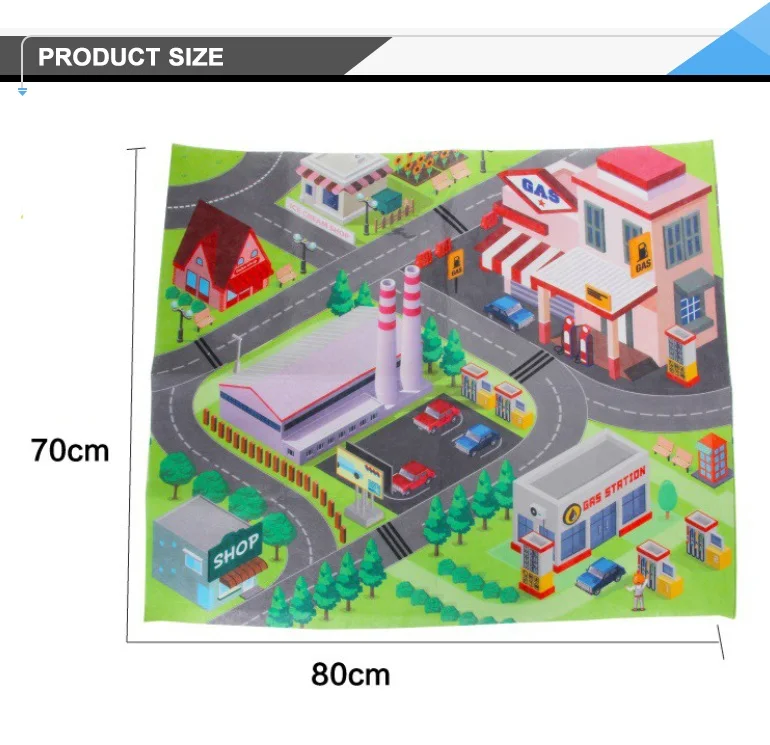 Educational traffic city toy kids road play mat with car.jpg