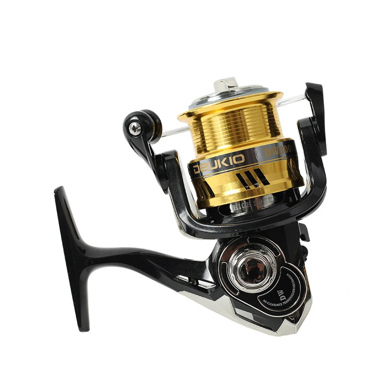 

wholesale price custom fishing rod reel fishing spinning reel stainless steel spinning fishing reel saltwater, Black