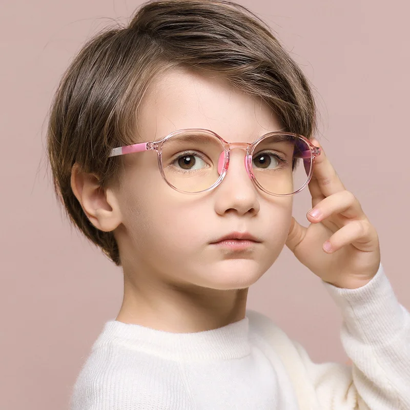 

2021 In Stock Custom Computer Gaming Anti Reflection UV400 Children Eyeglasses Frame Kids Anti Blue Light Glasses, Custom color